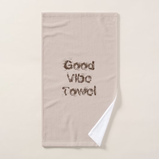Good Vibes 3 Stück braun/bräunlich Handtuch Set (Handtuch)