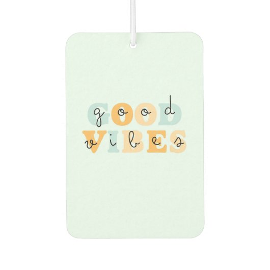 Good Vibes Autolufterfrischer (Vorderseite)