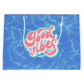 Good Vibes Beach/Pool Große Geschenktüte (Vorderseite)