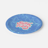 Good Vibes Beach/Pool Pappteller (Schrägansicht)