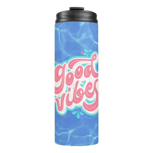 Good Vibes Beach/Pool Thermosbecher (Vorderseite)