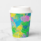 Good Vibes bunt Pappbecher (Rückseite)