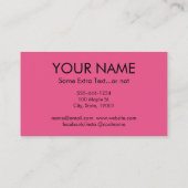 Good Vibes Business Cards - Spaß farbenfroh Visitenkarte (Rückseite)