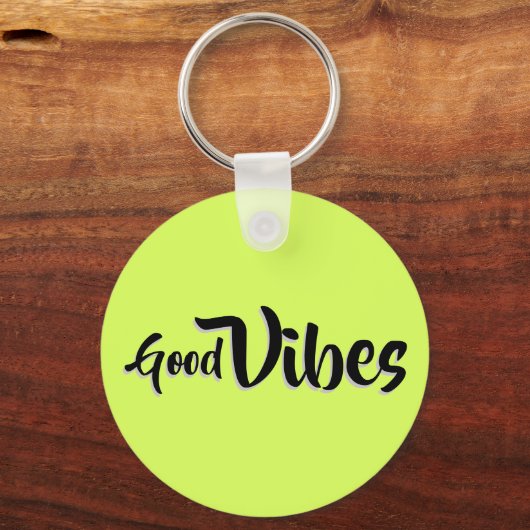Good Vibes Button Schlüsselanhänger (Vorderseite)