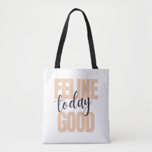 Good Vibes Cat Lovers Spaß Typografy Tasche
