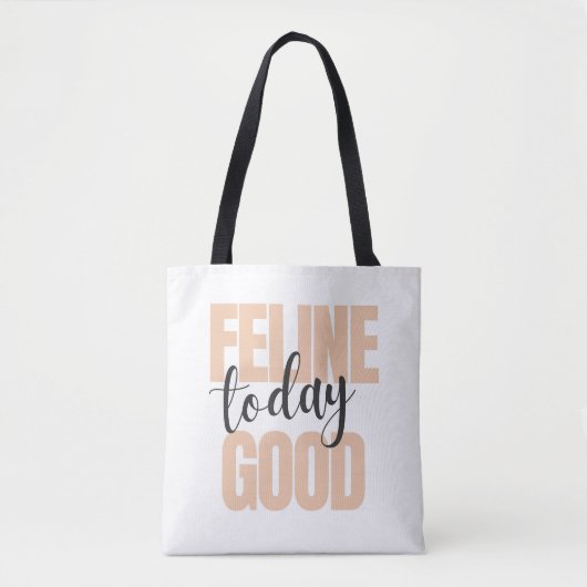 Good Vibes Cat Lovers Spaß Typografy Tasche (Vorderseite)