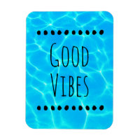 Good Vibes Clear Blue Pool Water Foto