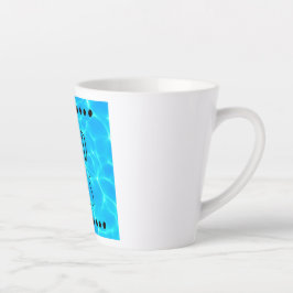 Good Vibes Clear Blue Pool Water Foto Milchtasse