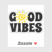 Good Vibes | Custom Cut Vinyl Sticker (Blatt)