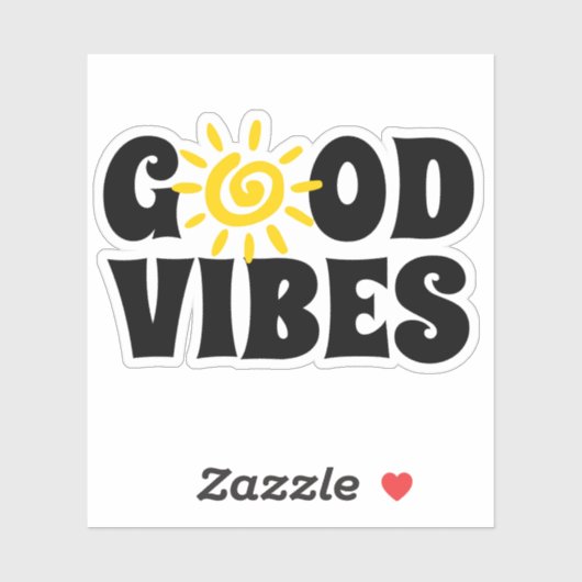 Good Vibes | Custom Cut Vinyl Sticker (Blatt)