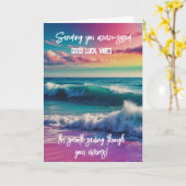 Good vibes GCSE ALevel SAT Karte (Gelbe Blume)