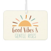 Good Vibes & Gentle Rises Boho Car Air Freshener Autolufterfrischer (Vorderseite)