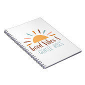 Good Vibes & Gentle Rises Boho Notebook/Journal Notizblock (Rechte Seite)