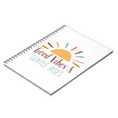 Good Vibes & Gentle Rises Boho Notebook/Journal Notizblock (Linke Seite)
