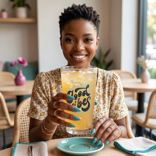 Good Vibes Glass Glas