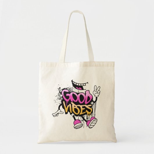 Good Vibes Graffiti Tragetasche (Vorne)