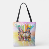 Good Vibes Hippie Gnomes Tasche (Rückseite)