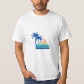Good Vibes Illustration Typografy T-Shirt (Vorderseite)