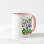 Good Vibes Illustration Typografy Tasse (VorderseiteRechts)