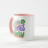 Good Vibes Illustration Typografy Tasse (Vorderseite Links)