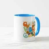 Good Vibes Illustration Typografy Tasse (VorderseiteRechts)
