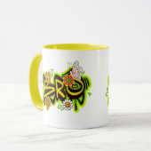 Good Vibes Illustration Typografy Tasse (Vorderseite Links)