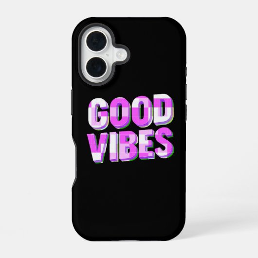 GOOD VIBES – Individuell iPhone 16 Hülle (Rückseite)