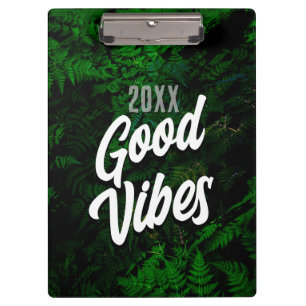 Good Vibes Jungle Green Office Style Klemmbrett
