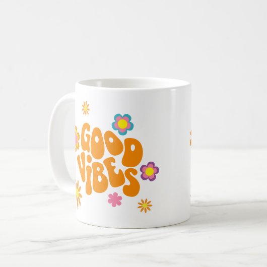 Good Vibes Kaffeetasse (Vorderseite Links)