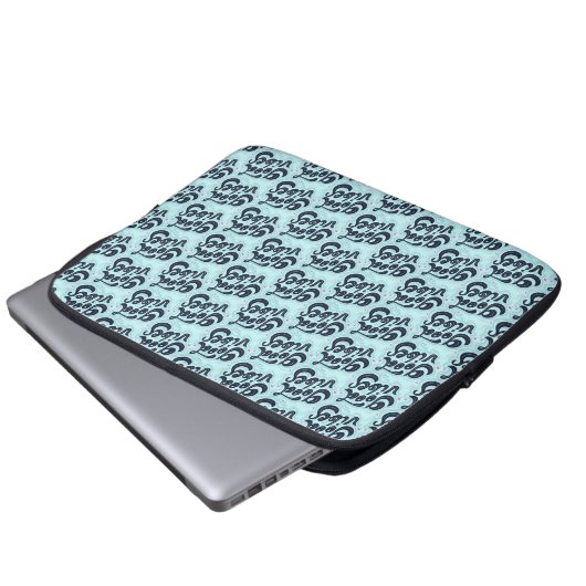 Good Vibes Laptop Sleeve (Vorne Knopf)