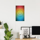 Good Vibes Mandala #5 Poster (Heimbüro)