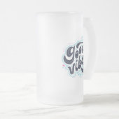 Good Vibes Mattglas Bierglas (VorderseiteRechts)