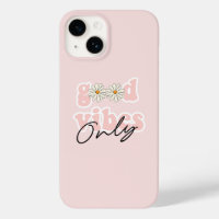 Good Vibes nur 70er Hippie Slogan