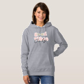Good Vibes nur 70er Hippie Slogan Hoodie (Vorne ganz)