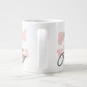 Good Vibes nur 70er Hippie Slogan Jumbo-Tasse (Rückseite)
