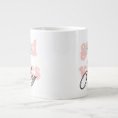Good Vibes nur 70er Hippie Slogan Jumbo-Tasse (Vorderseite)