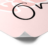 Good Vibes nur 70er Hippie Slogan Poster (Ecke)