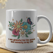 Good Vibes nur trendy floral Boho Mystical Zitat Kaffeetasse
