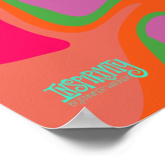 Good Vibes nur trendy Inspirivity School Poster (Ecke)