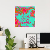 Good Vibes nur trendy Inspirivity School Poster (Heimbüro)