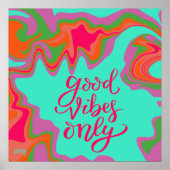 Good Vibes nur trendy Inspirivity School Poster (Vorne)