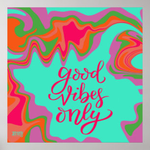 Good Vibes nur trendy Inspirivity School Poster