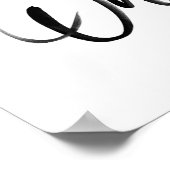 Good Vibes Nur Typografie drucken Poster (Ecke)