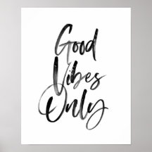 Good Vibes Nur Typografie drucken