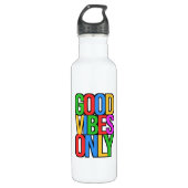 Good Vibes only-45365 Edelstahlflasche (Vorderseite)