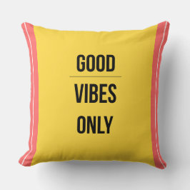 Good Vibes Only — 90s Maximalist Throw Pillow Kissen
