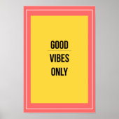 Good Vibes Only — 90s Retro Maximalist Poster (Vorne)