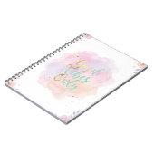 Good Vibes Only Aesthetic Pastel Notebook |  Notizblock (Linke Seite)