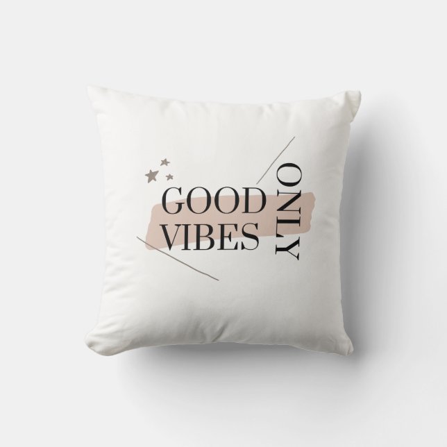 Good Vibes Only Ästhetik - Throw Kissen (Vorderseite)