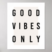Good Vibes Only Box Poster (Vorne)